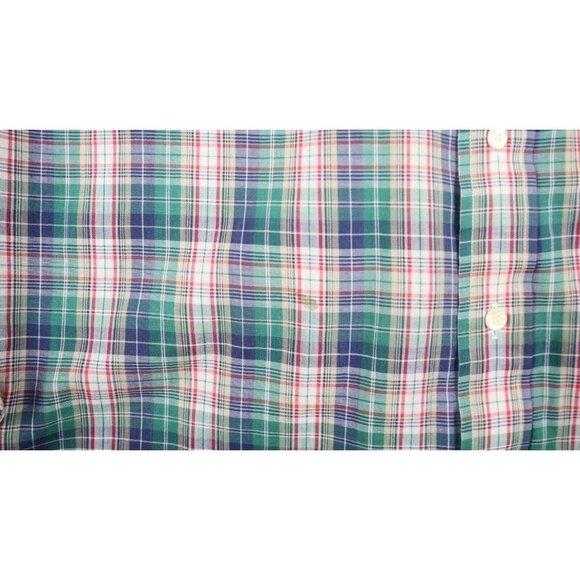 VINTAGE MEN'S PLAID LONG SLEEVE BUTTON-UP SHIRT - SIZE 16 X 33 - NORBRIDGE - Picture 2 of 6